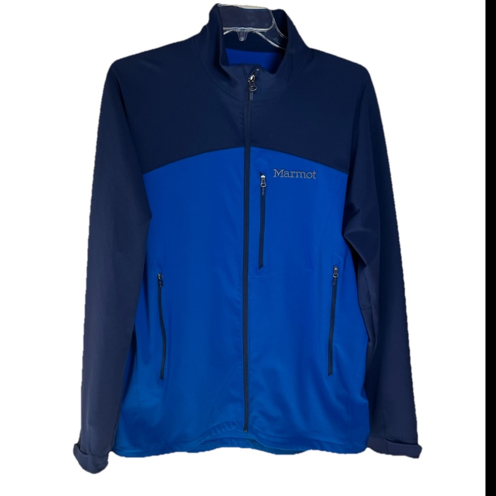 Marmot Bero Size XXL Men’s Blue & Black Water Repellant Jacket 4 Pockets